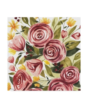 Trademark Global Grace Popp Rouge Bouquet I Canvas Art In Multi
