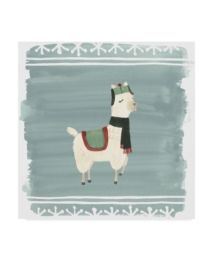 June Erica Vess Winter Wonder Llama I Canvas Art - 15