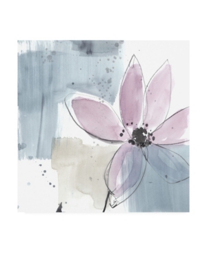 Trademark Global Jennifer Goldberger Ua Ch Blush Flower Splash Vi Canvas Art In Multi