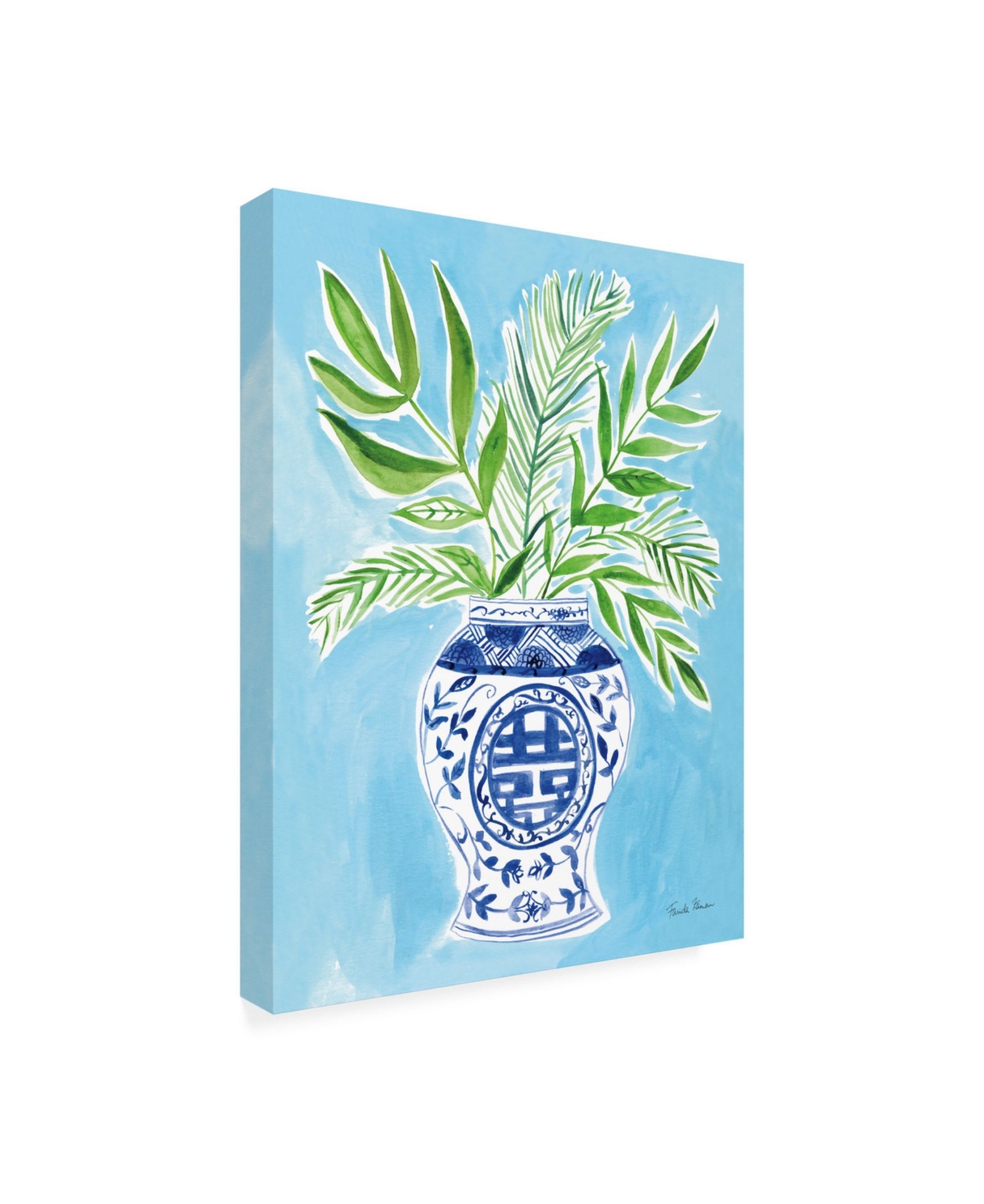 Farida Zaman Elegant Chinoiserie Ii Crop Canvas Art -