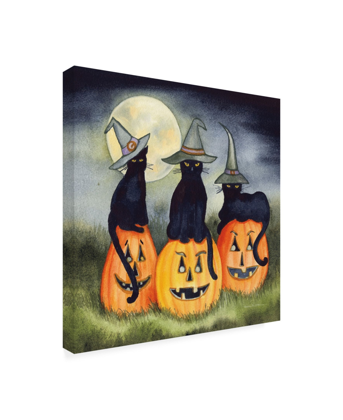 Kathleen Parr McKenna Haunting Halloween Night Ii No Border Canvas Art -