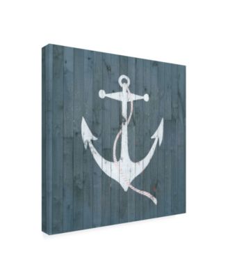 Grace Popp Nautical Plank IV Canvas Art - 20" x 25"