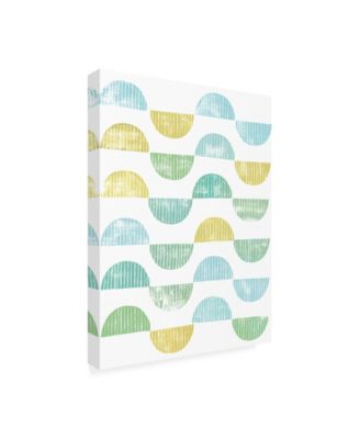 Trademark Global Grace Popp Semi Circle Block Print I Canvas Art - 20" x 25"