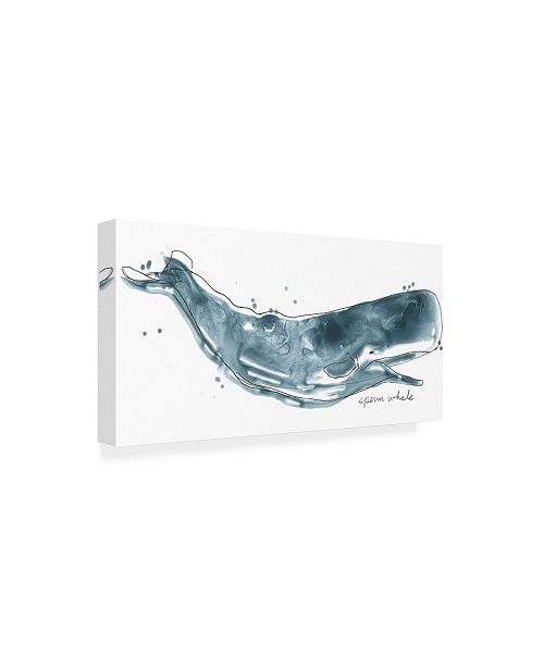 Trademark Global June Erica Vess Cetacea Sperm Whale Canvas Art