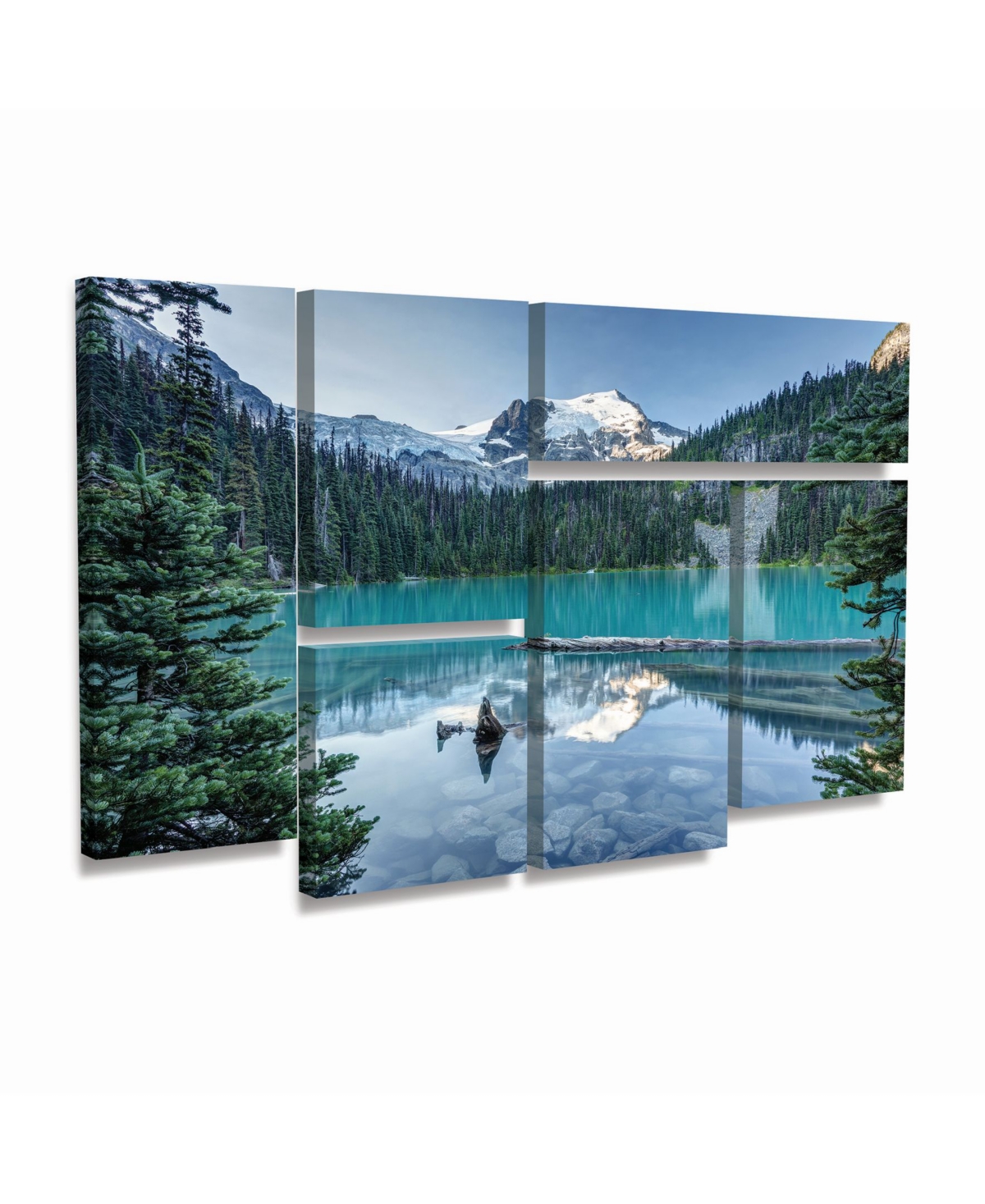 Pierre Leclerc Natural Beautiful British ColumbiaPanel Art Set 6 Piece - - Multi