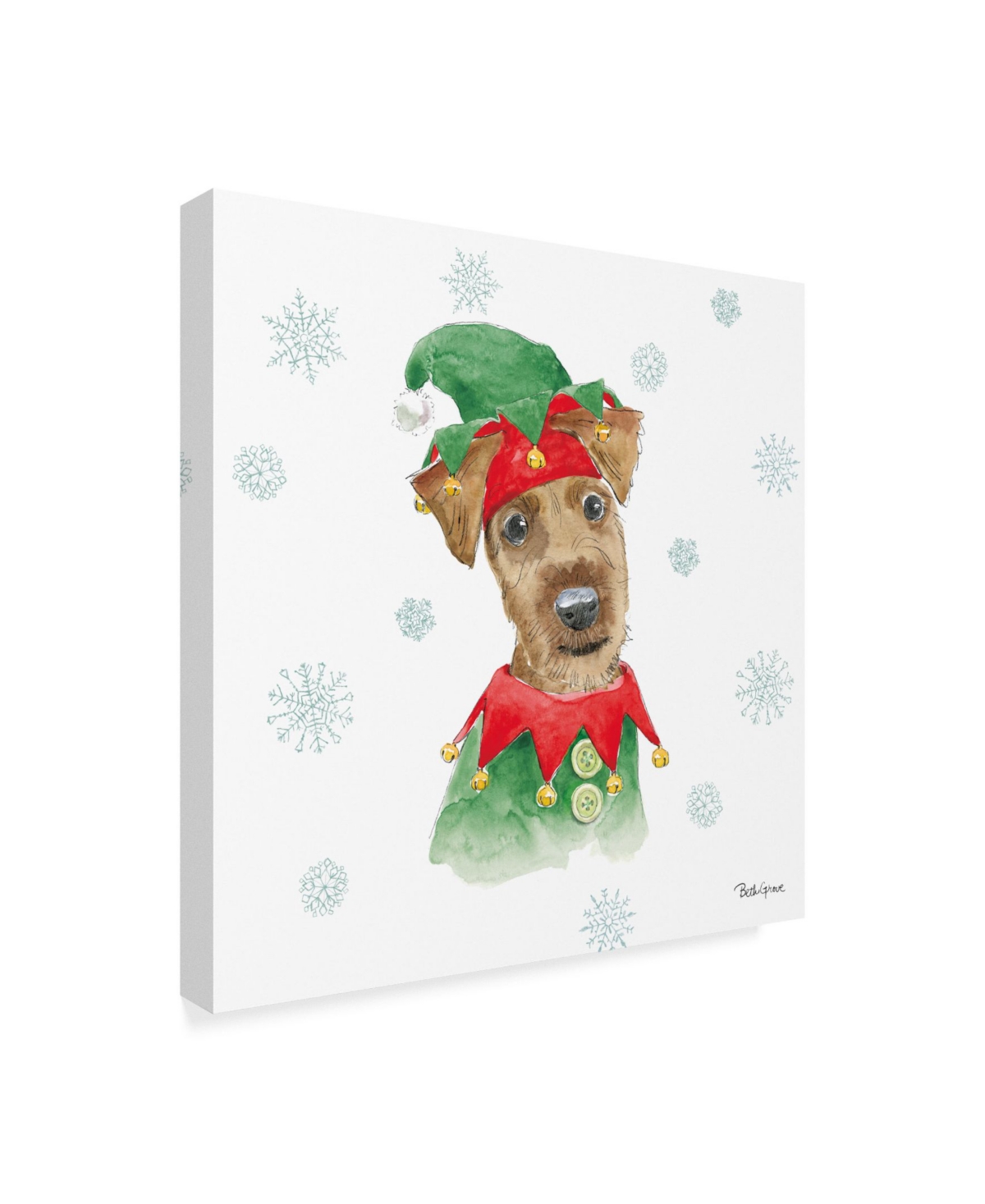 Beth Grove Holiday Paws Vii Canvas Art -