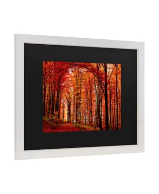 Philippe Sainte-Laudy The Red Way Matted Framed Art - 20" x 25"