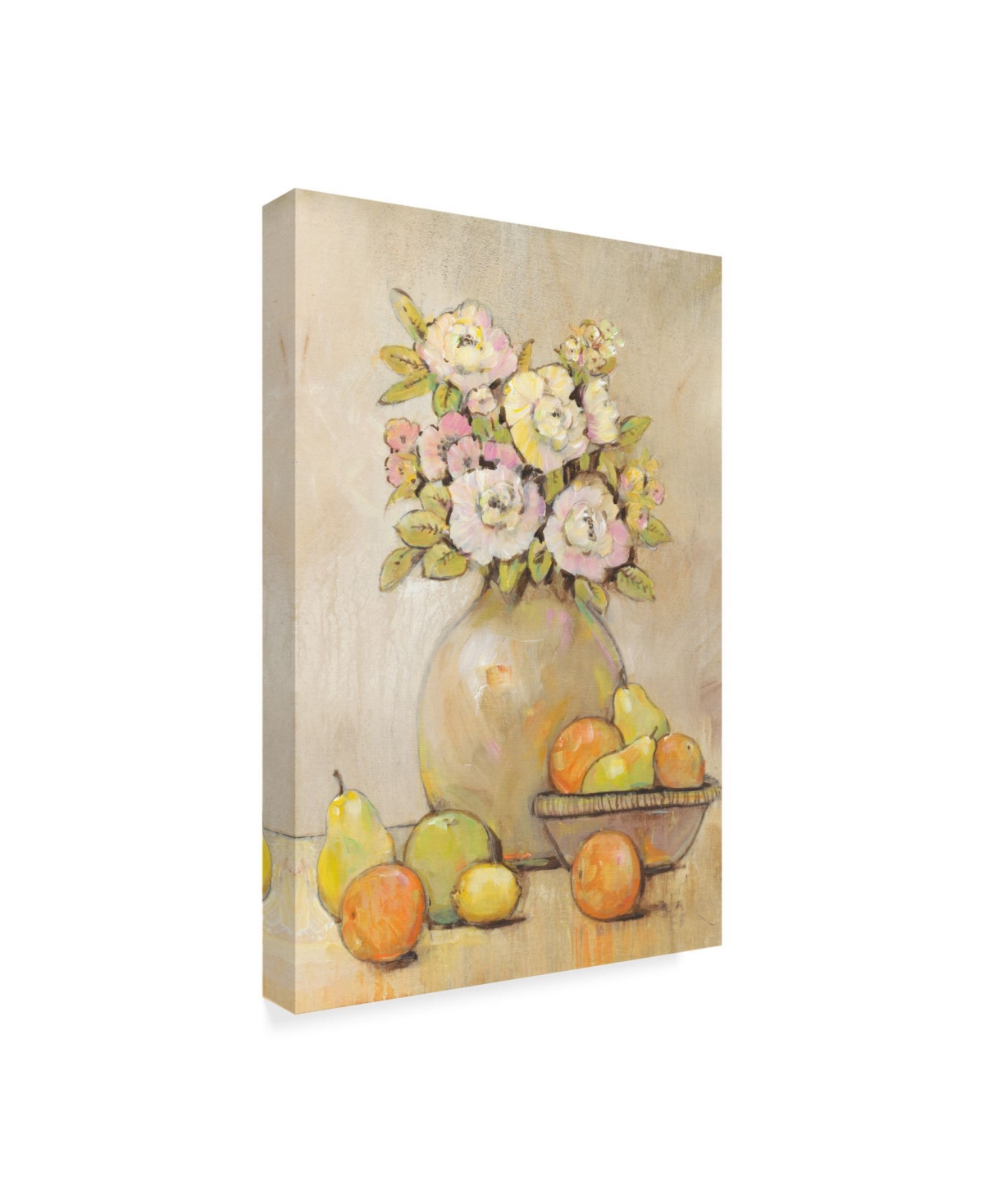 Tim Otoole Still Life Study Flowers and Fruit Ii Canvas Art -