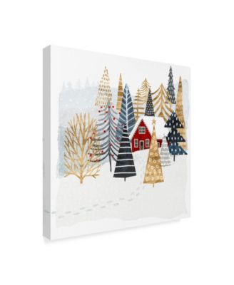 Victoria Borges Christmas Chalet I Canvas Art - 20" x 25"