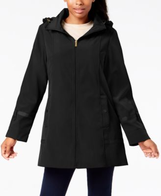 a line raincoat with hood