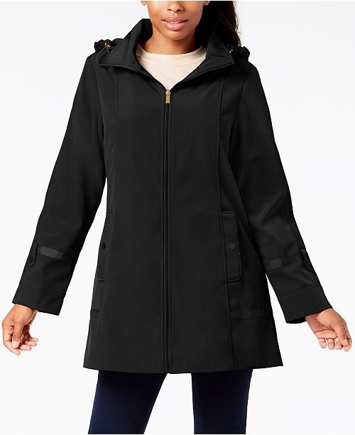 Jones New York Front Zip A Line Raincoat Reviews Coats Women