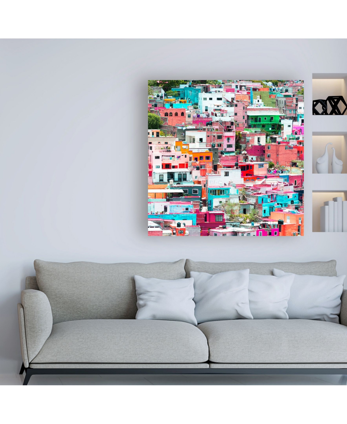 Philippe Hugonnard Viva Mexico 3 Guanajuato Colorful Cityscape Iv Canvas Art -