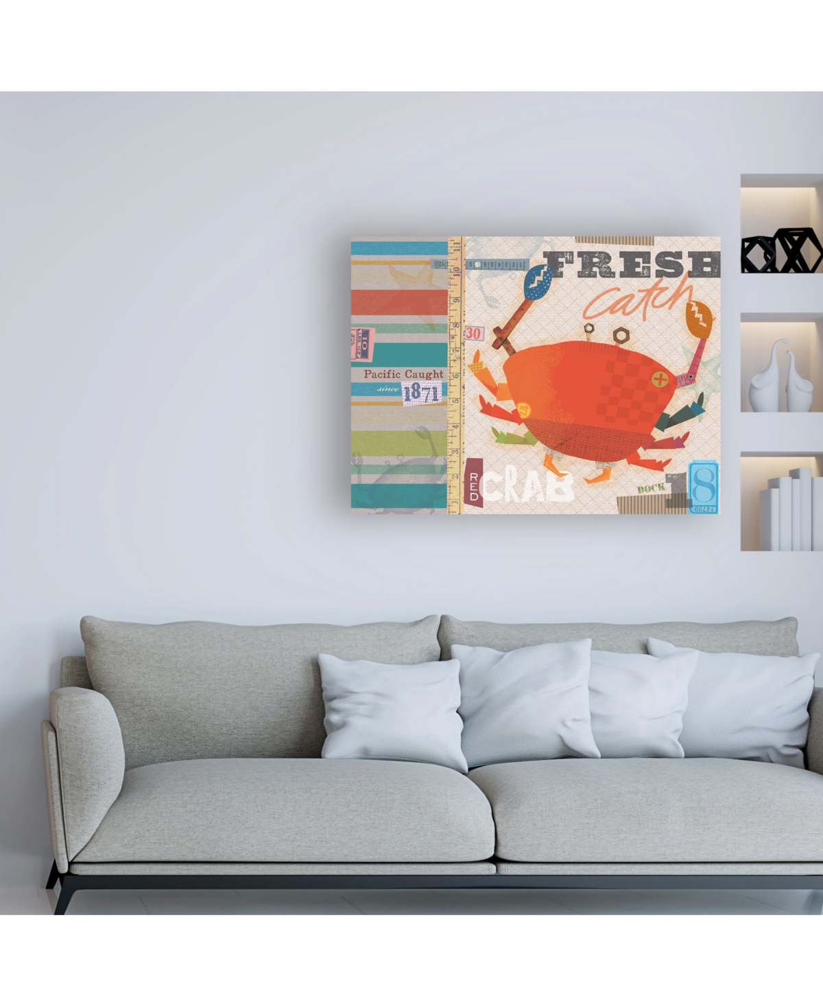 Holli Conger Coastal Collage 1 Canvas Art -