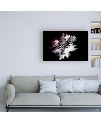 Trademark Global Philippe Hugonnard Wild Explosion Collection - the Zebras Canvas Art - 36.5" x 48"
