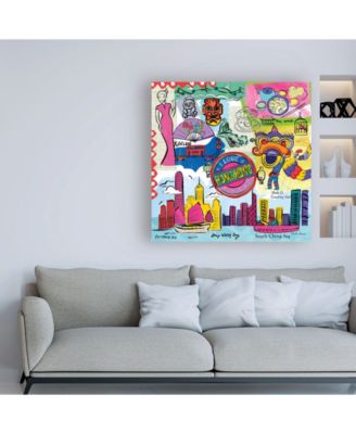 Trademark Global Farida Zaman Global Travel XIV Canvas Art - 15.5" x 21"