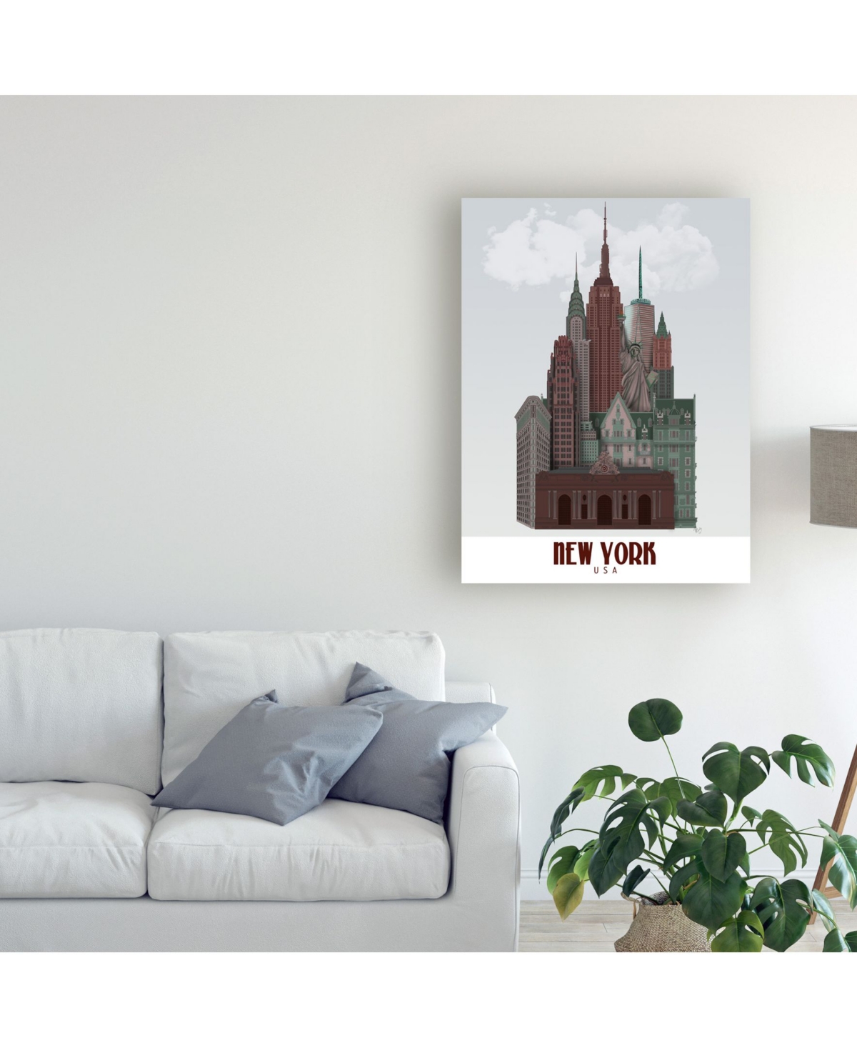 Fab Funky Cityscape Canvas Art -