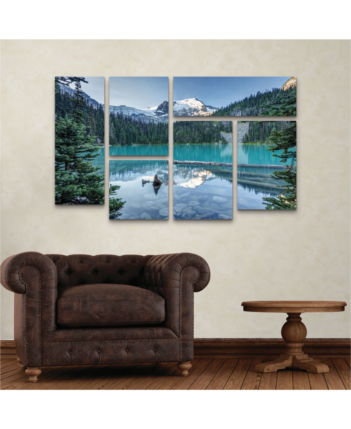 Pierre Leclerc Natural Beautiful British ColumbiaPanel Art Set 6 Piece - - Multi