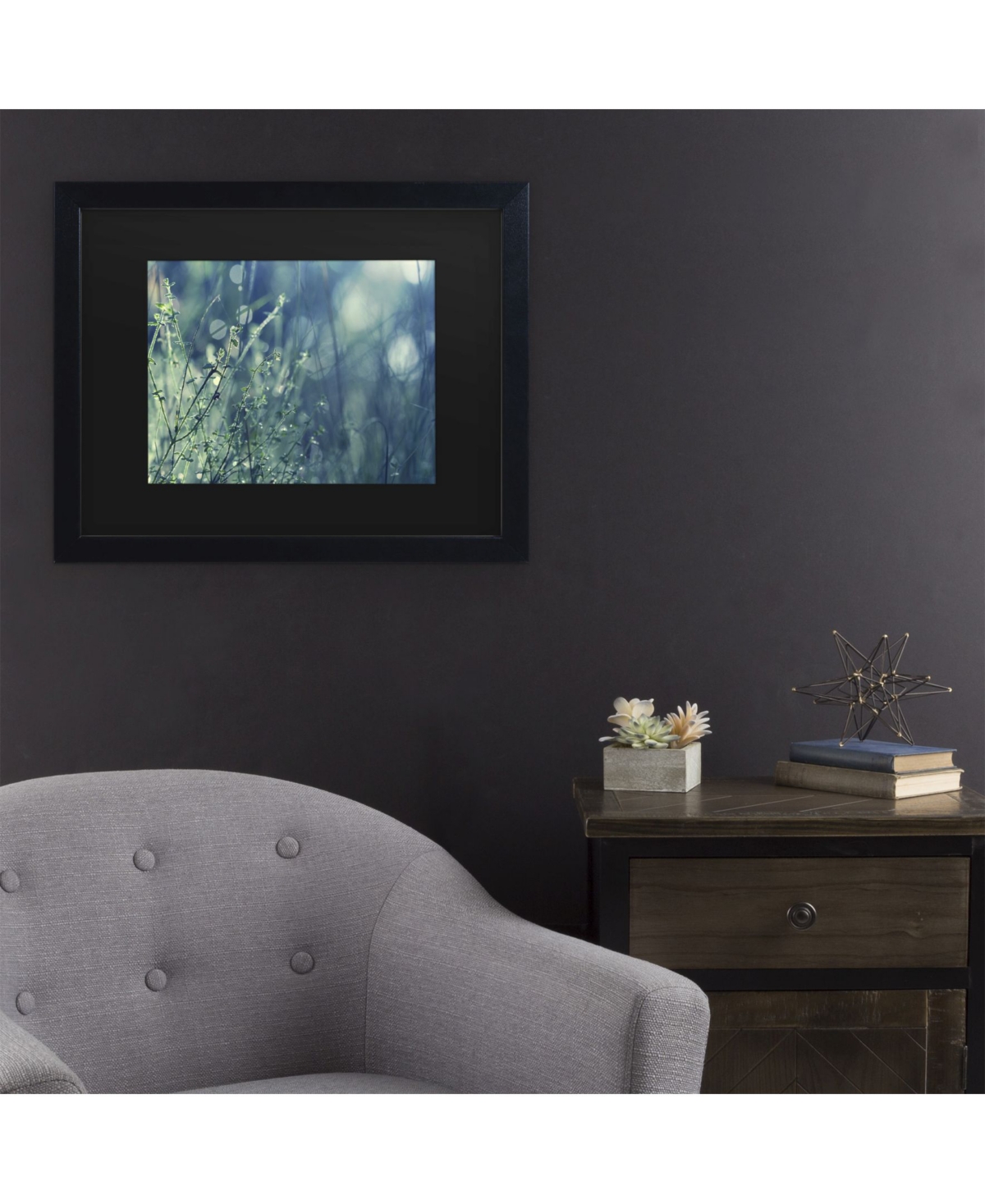 Beata Czyzowska Young Blues in the Morning Matted Framed Art -