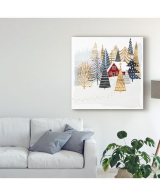 Victoria Borges Christmas Chalet I Canvas Art - 20" x 25"