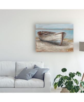 Ethan Harper Whitewashed Boat I Canvas Art - 20" x 25"
