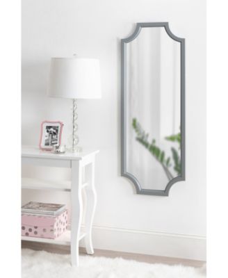 Hogan Framed Scallop Full Length Wall Mirror - 18" x 48"