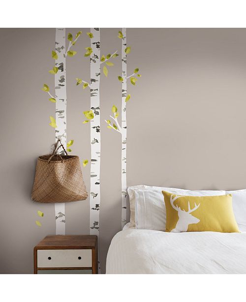 York Wallcoverings Birch Trees Peel And Stick Giant Wall Decals