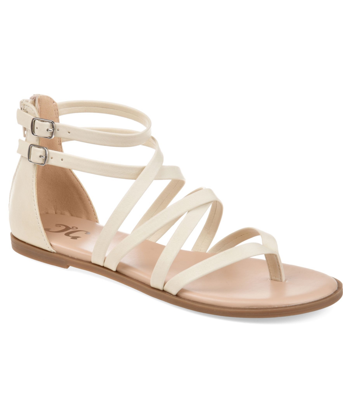 Women's Zailie Strappy Gladiator Flat Sandals - Brown