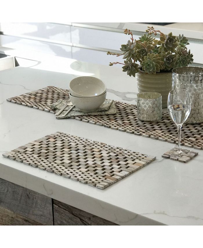 Hipo Modern Living White Wash Placemat, Set Of 2 Macy's