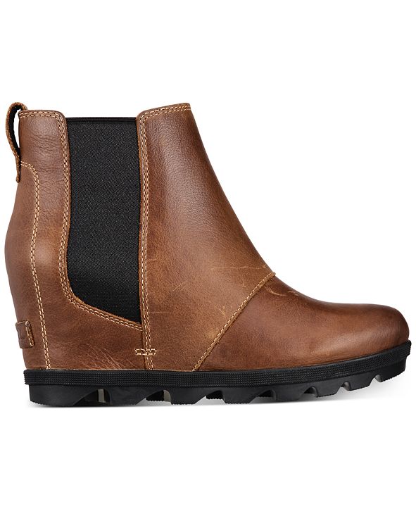 joan of arctic waterproof leather wedge ii chelsea boot