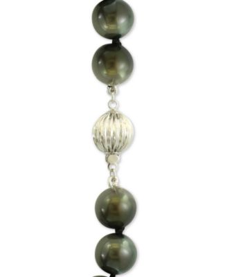EFFY&reg; Cultured Black Tahitian Pearl (10mm) 18" Collar Necklace