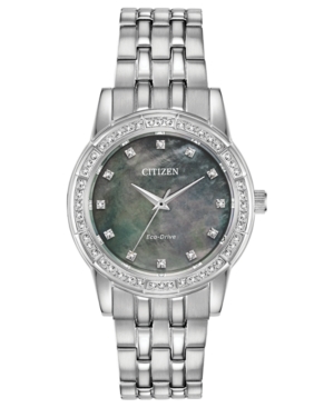 image of Citizen Eco-Drive Women-s Silhouette Stainless Steel Bracelet Watch 31mm