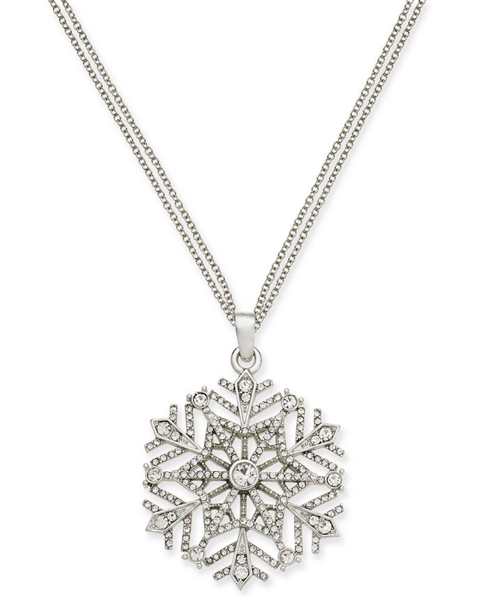 Macy's snowflake sale necklace