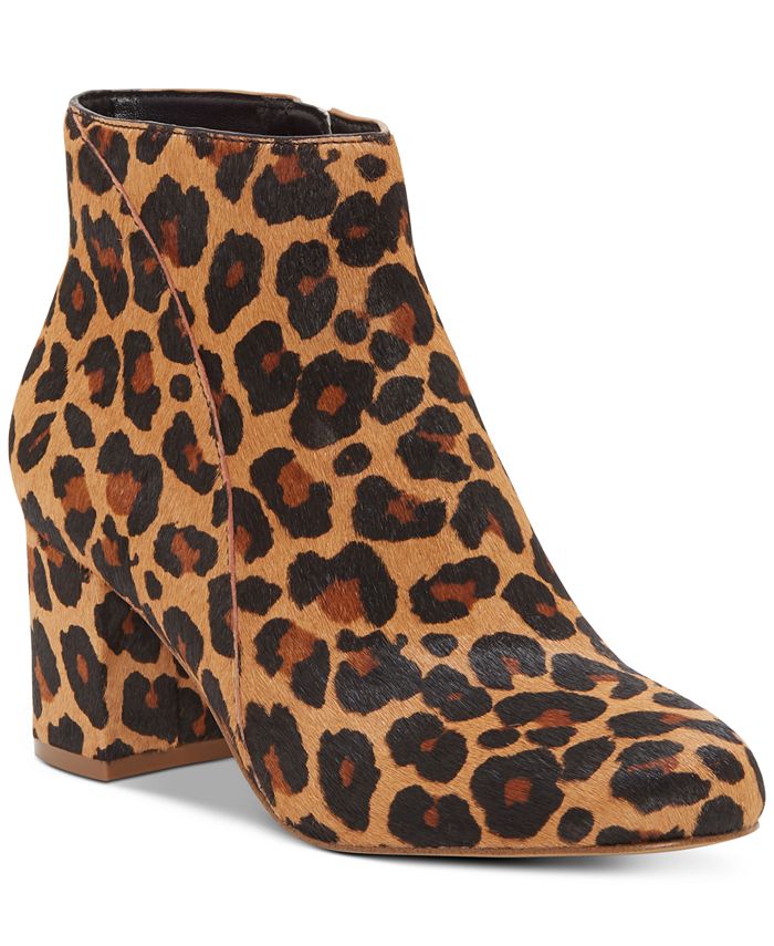 Macy's leopard print booties outlet