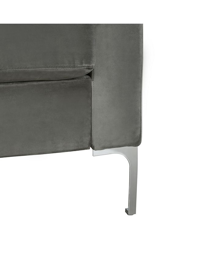 Novogratz Collection NovoGratz Chapman Velvet Sectional Sofa with