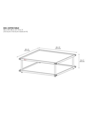 CosmoLiving Cosmo living Volta Square Coffee Table