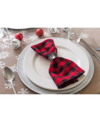 Logger Check Napkin, Set of 6