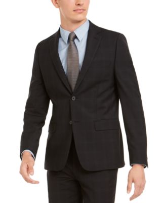 calvin klein black suit jacket