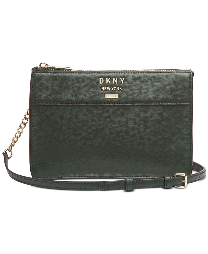 DKNY Ava Leather TopZip Crossbody, Created for Macy's Macy's