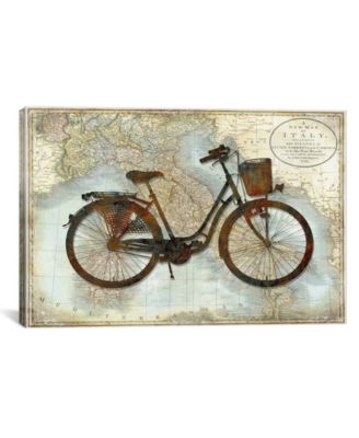 Bike Italy by Amanda Wade Wrapped Canvas Print - 18" x 26"