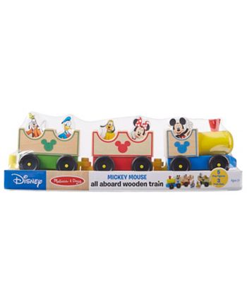 Melissa and Doug - Mickey Mouse  Friends Wooden All Aboard Train