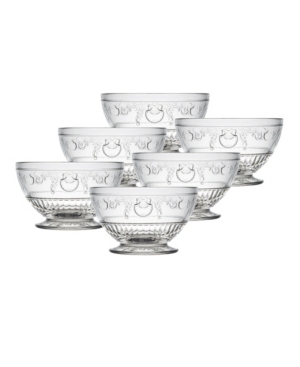 La Rochere Versailles 21-ounce Bowl, Set Of 6 In Clear