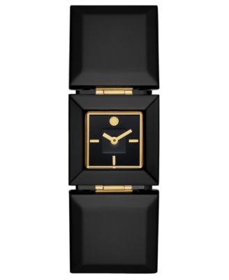 Tory Burch - Women's Robertson Black Acetate Bracelet Watch 26mm