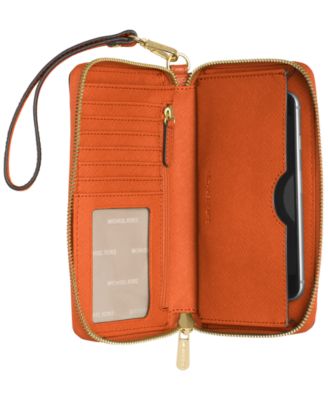 michael michael kors mercer pebble leather multi function phone case