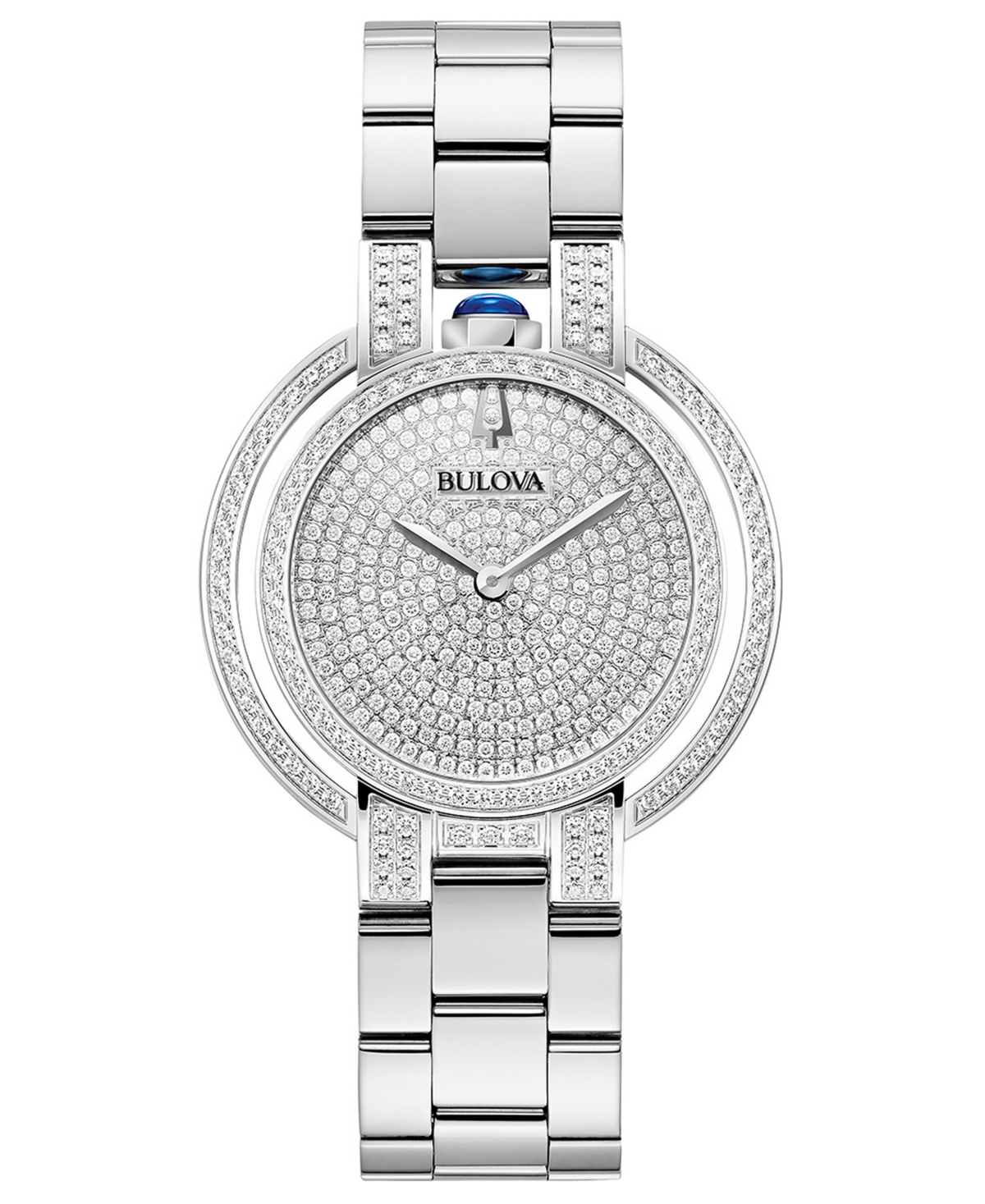 Women's Rubaiyat Diamond (2 1/4 ct. t.w.) Stainless Steel Bracelet Watch 35mm - Silver