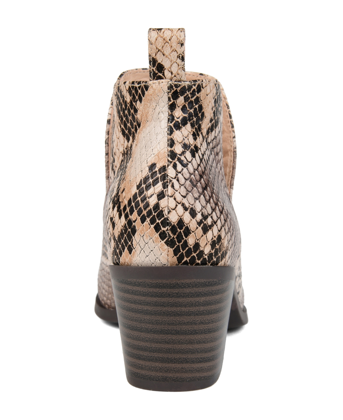 Journee Collection Women's Lola Cut Out Stacked Heel Dress Booties