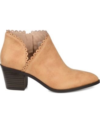 Women's Tessa Scalloped Block Heel Booties