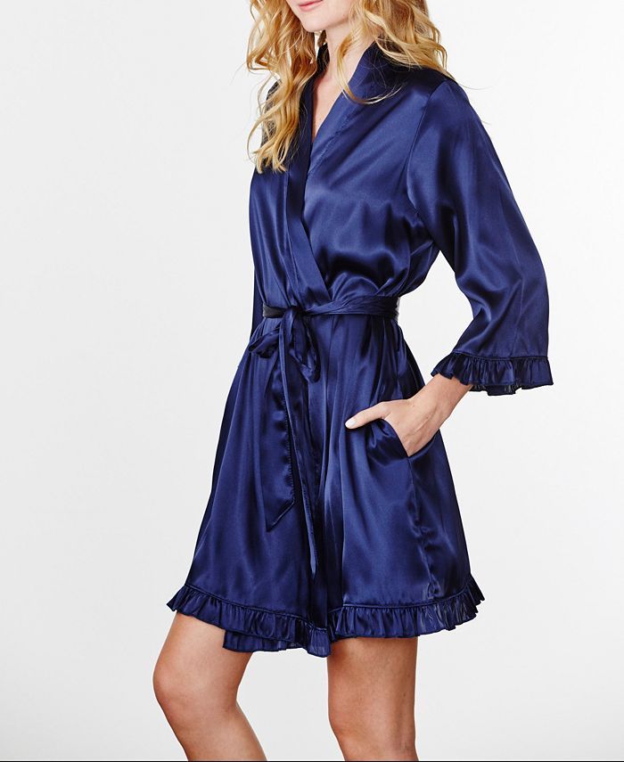 Wedding Prep Gals Plain Ruffle Robe, Online Only Macy's