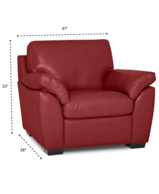Lothan 41" Leather Chair