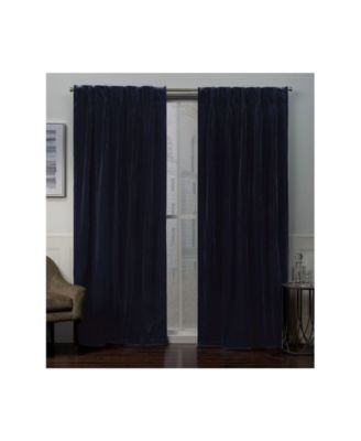 Curtains Velvet Heavyweight Pinch Pleat Curtain Panel Pair