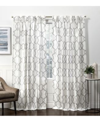 Exclusive Home Curtains Kochi Linen Blend Pinch Pleat Curtain Panel 